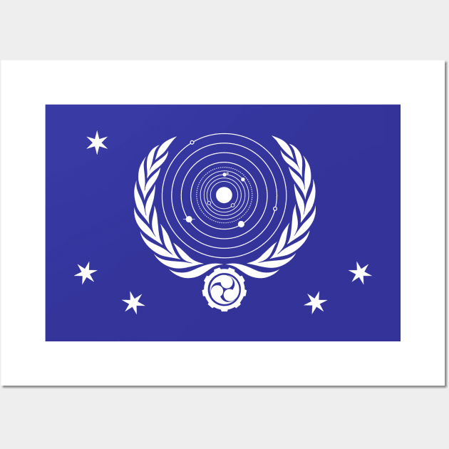 United Worlds Flag Wall Art by MechaJon